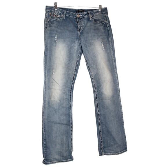 Twentyone Black Premium Denim by Rue 21 Womens Midrise Boot Flex 11/12Reg - Picture 1 of 12